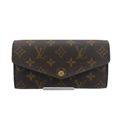 Pre-owned Louis Vuitton Brown Monogram Canvas Long Bill Wallet (bi-fold) ()