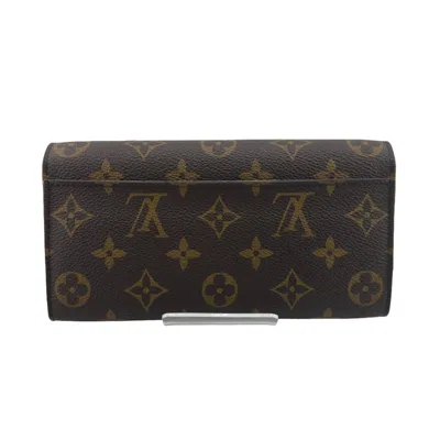 Pre-owned Louis Vuitton Brown Monogram Canvas Long Bill Wallet (bi-fold) ()