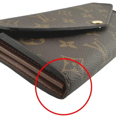 Pre-owned Louis Vuitton Brown Monogram Canvas Long Bill Wallet (bi-fold) ()