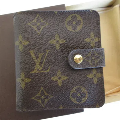 Pre-owned Louis Vuitton Brown Monogram Canvas Wallet (bi-fold) ()
