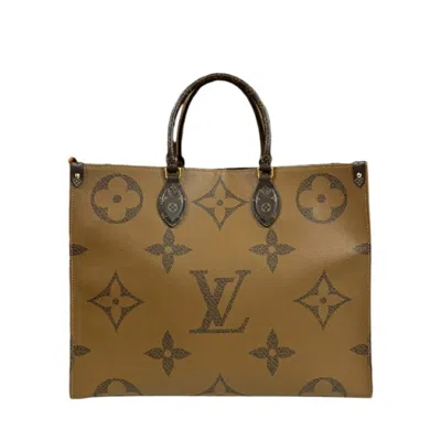 Pre-owned Louis Vuitton Brown Monogram Monogram Monogram Reverse Shoulder Bag () In Brown, Monogram