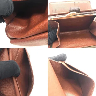Pre-owned Louis Vuitton Brown Monogram Monogram Wallet (bi-fold) () In Brown, Monogram