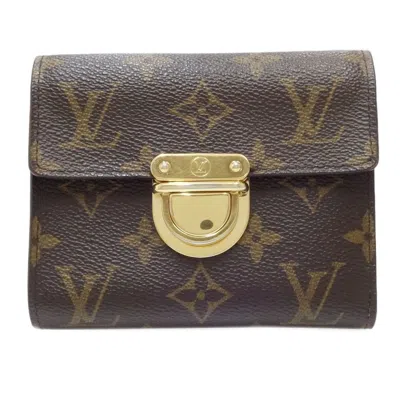 Pre-owned Louis Vuitton Brown Monogram Monogram Wallet (tri-fold) () In Brown, Monogram