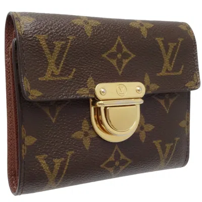 Pre-owned Louis Vuitton Brown Monogram Monogram Wallet (tri-fold) () In Brown, Monogram