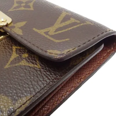 Pre-owned Louis Vuitton Brown Monogram Monogram Wallet (tri-fold) () In Brown, Monogram