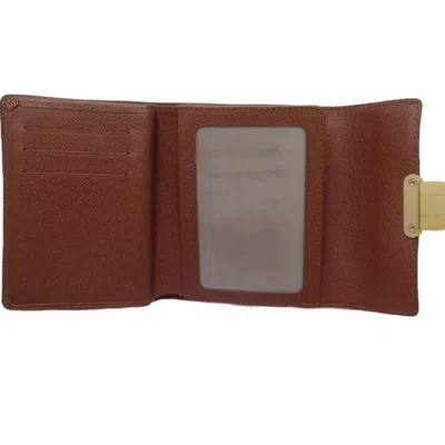 Pre-owned Louis Vuitton Brown Monogram Monogram Wallet (tri-fold) () In Brown, Monogram