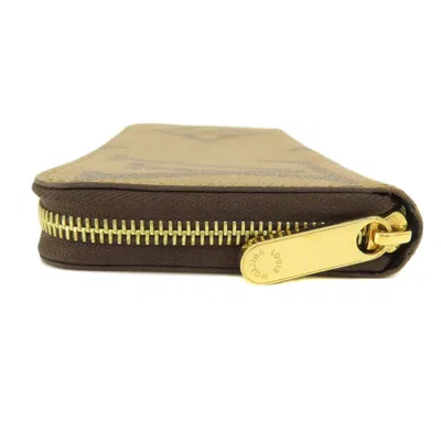 Pre-owned Louis Vuitton Brown Monogram Reverse Long Wallet (bi-fold) ()