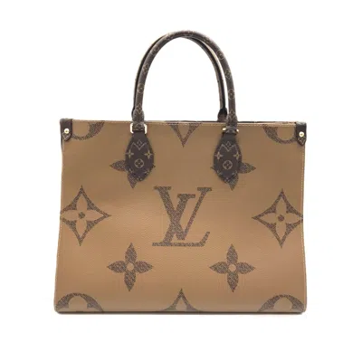 Pre-owned Louis Vuitton Brown Monogram Reverse Tote Bag ()