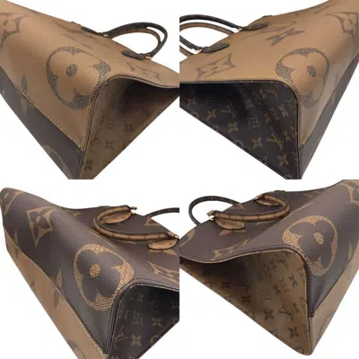 Pre-owned Louis Vuitton Brown Monogram Reverse Tote Bag ()