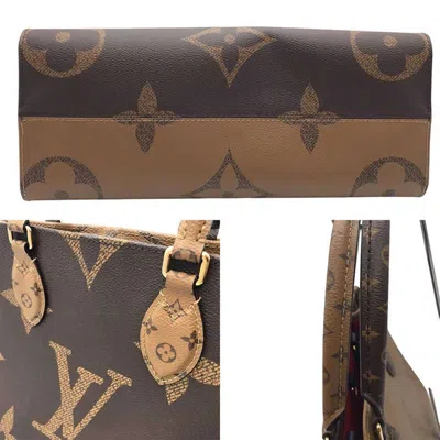 Pre-owned Louis Vuitton Brown Monogram Reverse Tote Bag ()