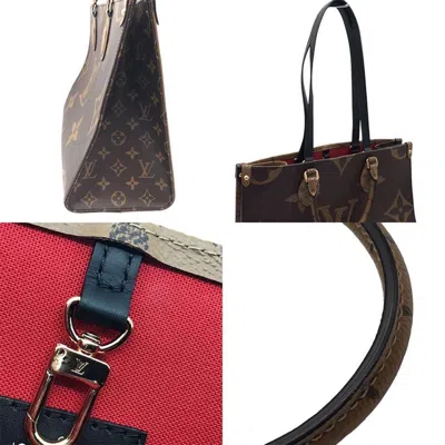 Pre-owned Louis Vuitton Brown Monogram Reverse Tote Bag ()