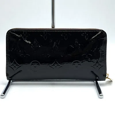 Pre-owned Louis Vuitton Brown Monogram Vernis Long Wallet (bi-fold) ()
