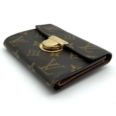 Pre-owned Louis Vuitton Brown Monogram Wallet (tri-fold) ()