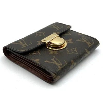 Pre-owned Louis Vuitton Brown Monogram Wallet (tri-fold) ()