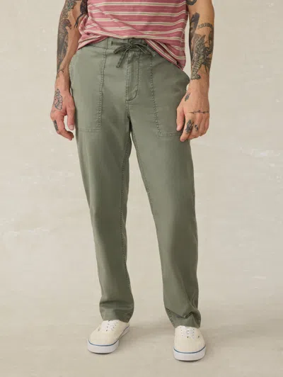 Faherty Dune Utility Pants In Desert Olive