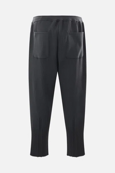 Cfcl Ribbed-knit Trousers In Shadow Gray