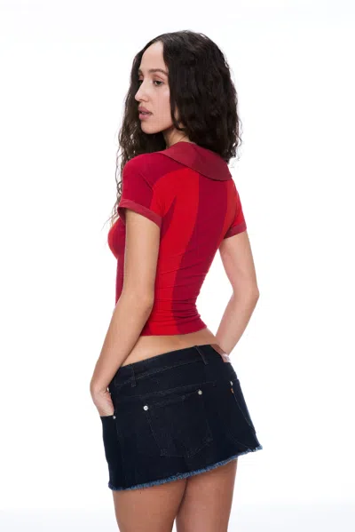 Ho24 Mel Top In Red Stripe