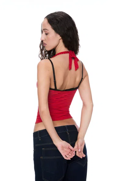 Ho24 Pilar Top In Red Stripe