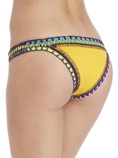 Shop Kiini Ro Bikini Bottom In Bright Yellow