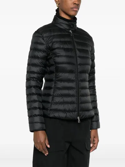 Moncler Polyamide Igelle Jacket High Collar Quilted In Black
