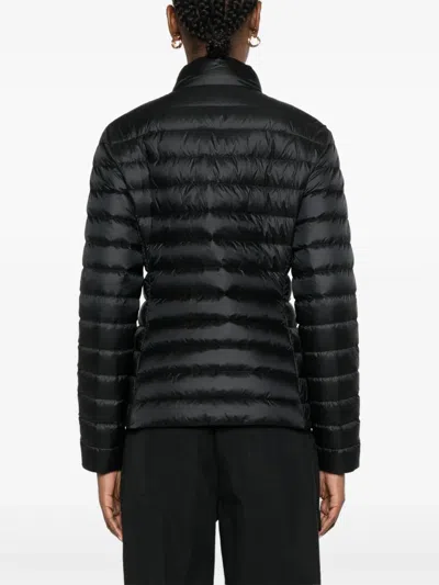 Moncler Polyamide Igelle Jacket High Collar Quilted In Black