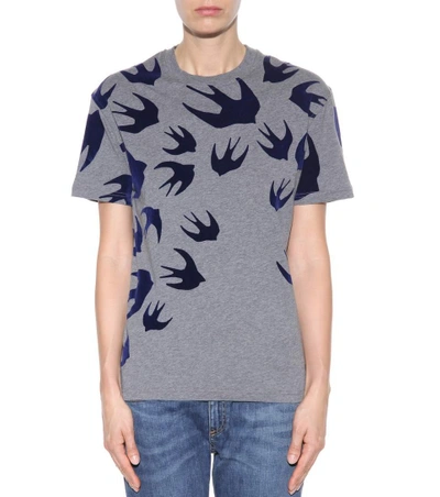 Shop Mcq By Alexander Mcqueen Printed Cotton T-shirt In Stoee Melaege
