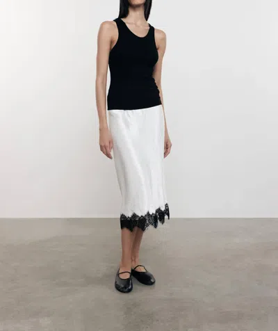 Enza Costa Silk Knit Sheath Tank In Black In Black