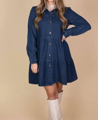 Lara Daisy Amelia Jean Dress In Blue In Blue