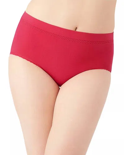 Wacoal Women's B-smooth Hi Cut Brief Panty In Persian Red In Multi