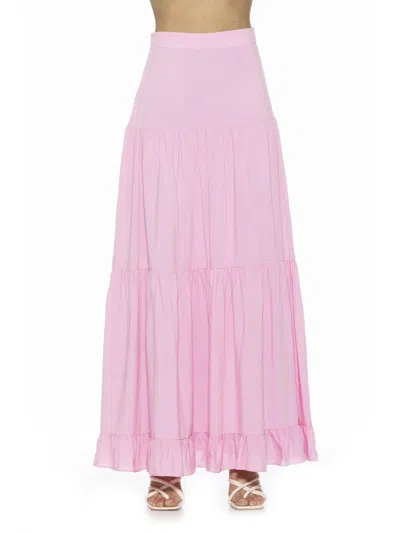 Alexia Admor Halima Maxi Skirt In Pink