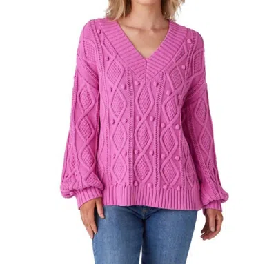 Crosby By Mollie Burch Charlie Sweater In Super Pink In Multi