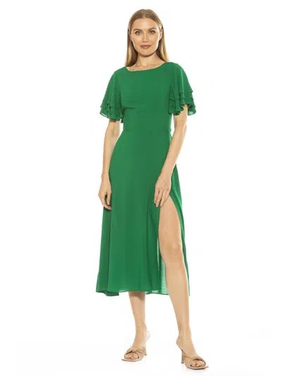 Alexia Admor Lilia Midi Dress In Green