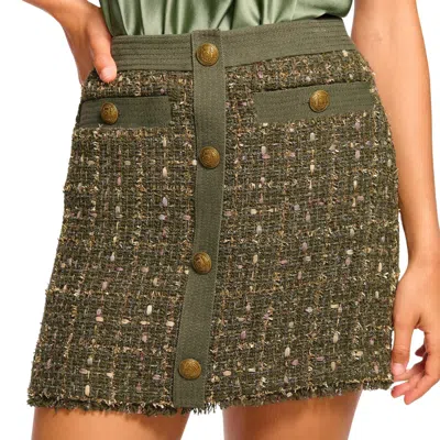 Ramy Brook Denver Tweed Miniskirt In Multi