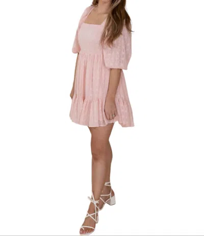 Shop Wisteria Lane Gracie Shimmer Detail Dress In Pink