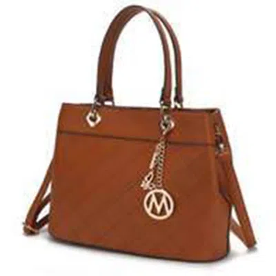 Mkf Collection Women's Fantasia Satchel Bag In Cognac Brown In Multi
