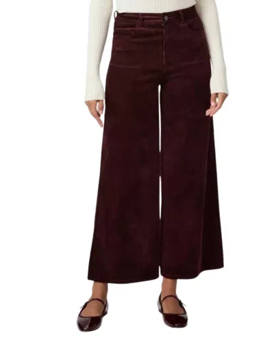 Paige Harper Ankle Jeans In Dark Oxblood In Multi