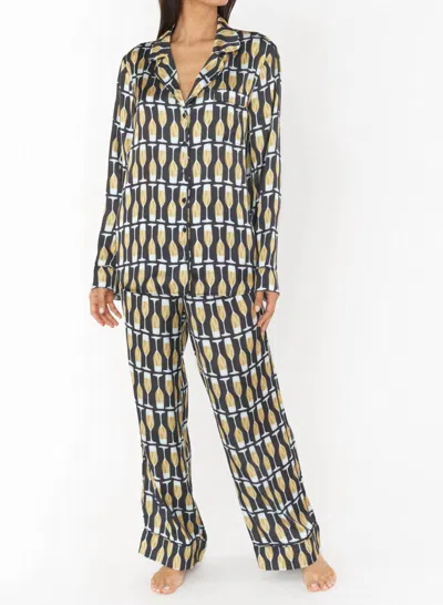 Show Me Your Mumu Classic Pajama Set In White