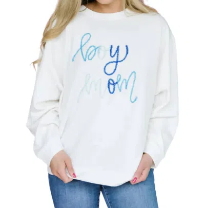 Mary Square Jules Mom Sweatshirt In Boy Mom In Multi