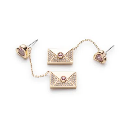 Swarovski Women's Letra Red Crystal Earrings 5665841 In Red