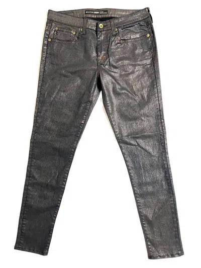 Big Star Women's Envy Cigarette Leg Skinny Jeans In Black, Gold In Multi