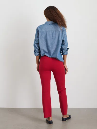 Alex Mill Cropped Iykyk Pant In Red