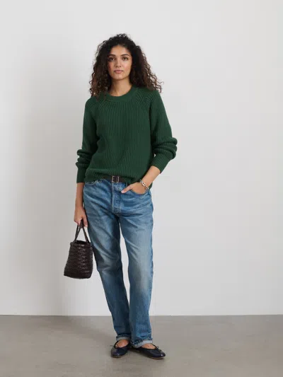 Alex Mill Amalie Pullover Sweater In Forest Walk