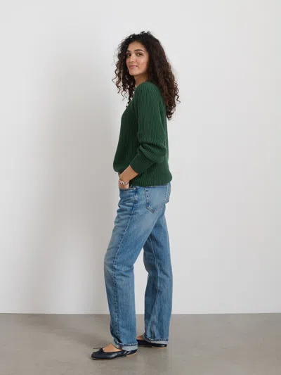 Alex Mill Amalie Pullover Sweater In Forest Walk