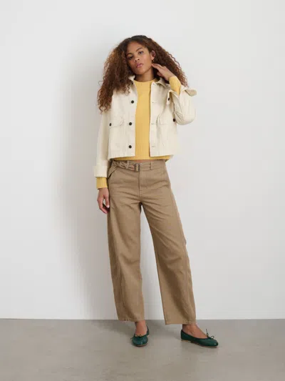 Alex Mill Marfa Work Jacket In Herringbone In Off White