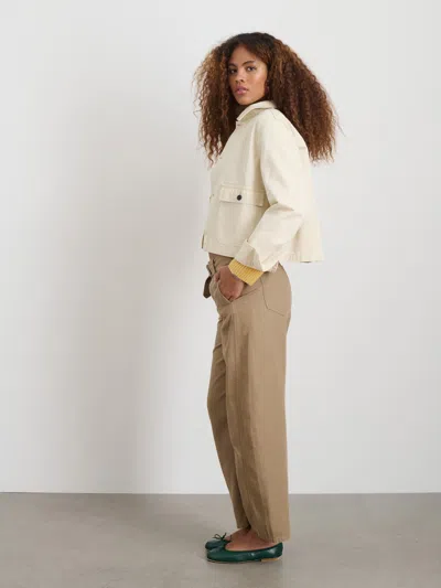 Alex Mill Marfa Work Jacket In Herringbone In Off White