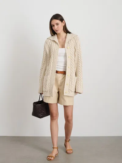 Alex Mill Ojai Cardigan In Cotton In Light Bone