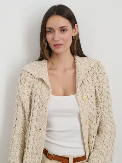 Alex Mill Ojai Cardigan In Cotton In Light Bone