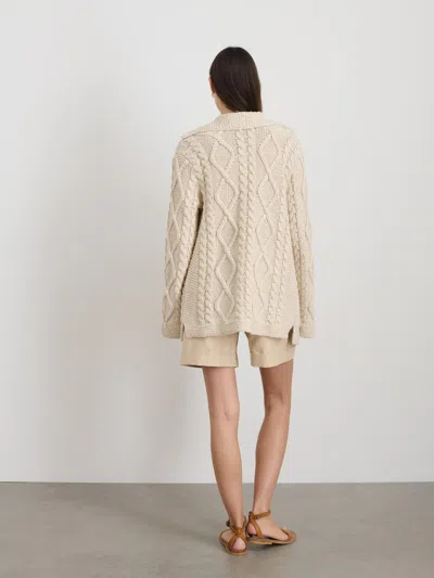 Alex Mill Ojai Cardigan In Cotton In Light Bone