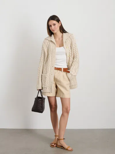 Alex Mill Ojai Cardigan In Cotton In Light Bone