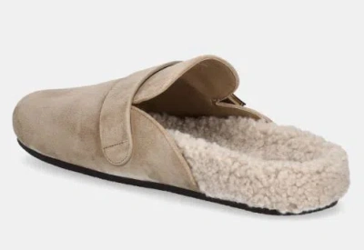 Tory Burch Mules Mellow In Shearling Color Taupe In Noisette/taupe